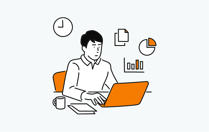 人による記事作成・リライトのイメージイラスト